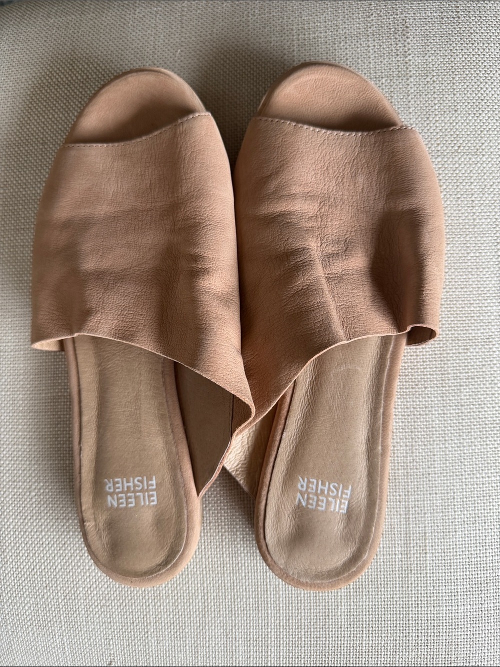 Eileen Fisher Leather Slide Sandals